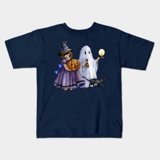 Halloween ghost & princess Kids T-Shirt